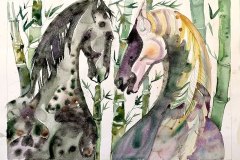 horse-heads-in-bamboo-watercolor-web-1